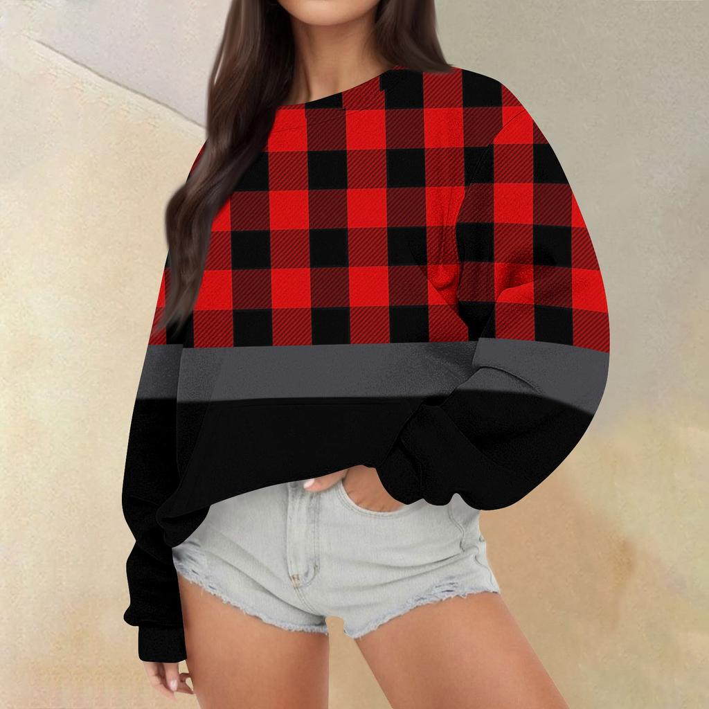 Женские топы осень-зима, женские толстовки с длинным рукавом, повседневные топы свободного кроя с круглым вырезом