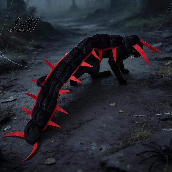 Cat Cosplay Outfit for Photos 2Pcs Pet Outfit Halloween Centipede-Look Costumes 3D Dog Multi-Leg Insect Funny Apparel Cats