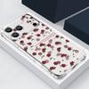 Чехол с цветочным узором из пионов для iPhone 17 Pro Max Coque iPhone 16 15 14 13 Pro Max 11 Ударопрочный прозрачный мягкий силиконовый чехол