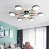 Nordic Living Room Ceiling Chandelier Bedroom Modern LED Ceiling Light Kitchen Wooden Chandelier Dining Room Lamp Aisle Lighting