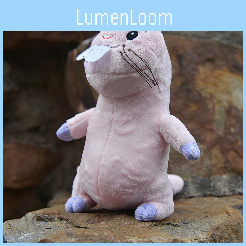 Pink Teeth Big Marmot Plush Toy Cartoon Stuffed Animal Doll Cute Decoration