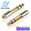 Jack 3.5 To 6.35 Audio Adapter 6.5mm To 3.5mm Jack Converter Male To Female Connector Gold Plating Headphone Microphone AUX Plug