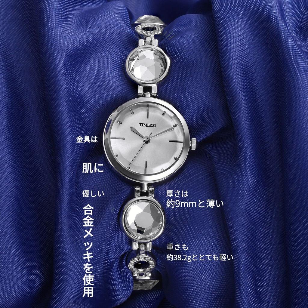 Часы TIME100 для Водонепроницаемые Тонкие с Секундной Стрелкой Часы для Старшеклассниц Серебристые Женские, Часы, Питание от Батарейки, Наручные Часы, Часы, Ручные,