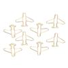100pcs Paper Clips Portable Anti Rust Electroplating Gold Cute Airplane Shaped Metal Paper Clip for 