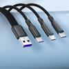 Модернизированный многофункциональный зарядный кабель 3 в 1 Type C/USB кабель для зарядки телефонов и планшетов быстрое и удобное решение для зарядки