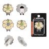 Magnetic Golf Ball Marker with Hat Clip Rustproof Corrosion Resistant Metal Flower-Shaped Golf Ball Marker Accessories
