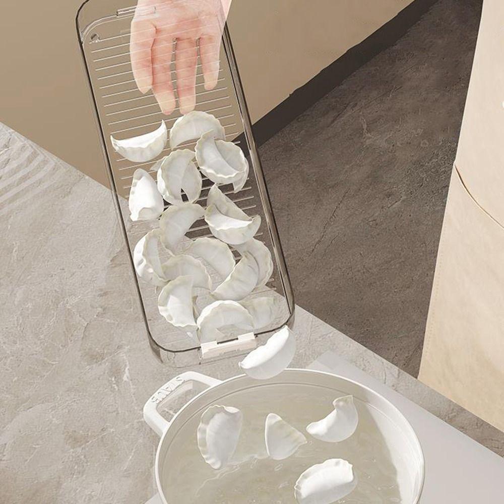 1/2/3/4 Layers Dumpling Box Plastic Pasta Storage Box Portable Cookie Storage Containers Snack