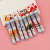 Gifts Deer Xmas Tree Elementary School Christmas Ballpoint Pen Six Color Pen Stationery Santa Claus