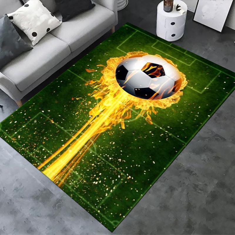 Soccer Carpet Rug for Living Room Bedroom Home Sofa Decoration,Kids play Non-slip Floor Mat