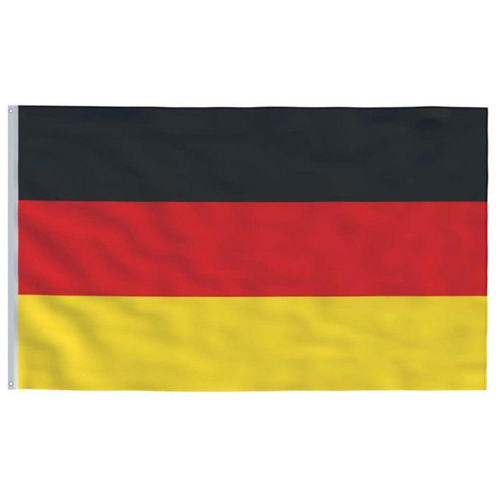 VidaXL Drapeau de l'Allemagne et mât 6,23 m Aluminium 3147090