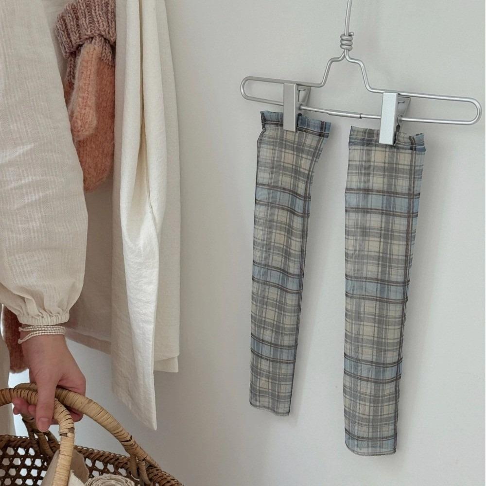 Breathable Plaid Mesh Leg Warmers Thin Suncreen Foot Cover Fashion Leg Cover Summer