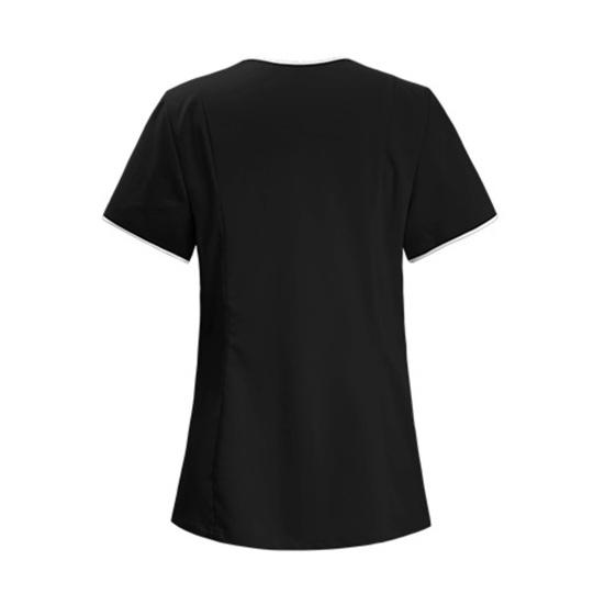 Униформа медсестры, скрабы, топы, женские топы с v-образным вырезом и короткими рукавами, пуловеры с карманами, лоскутная цветная рабочая одежда для кормящих мам