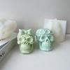 3D Форма для свечи в виде черепа из силикона DIY Украшение на Хэллоуин Формы для литья из эпоксидной смолы и гипса Инструменты для домашнего декора