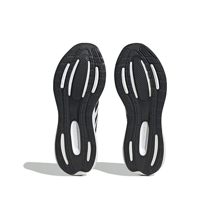 Adidas Runfalcon 3.0 Cloudfoam Low White Black Мужские кроссовки Cloud-White Core-Black HQ3789