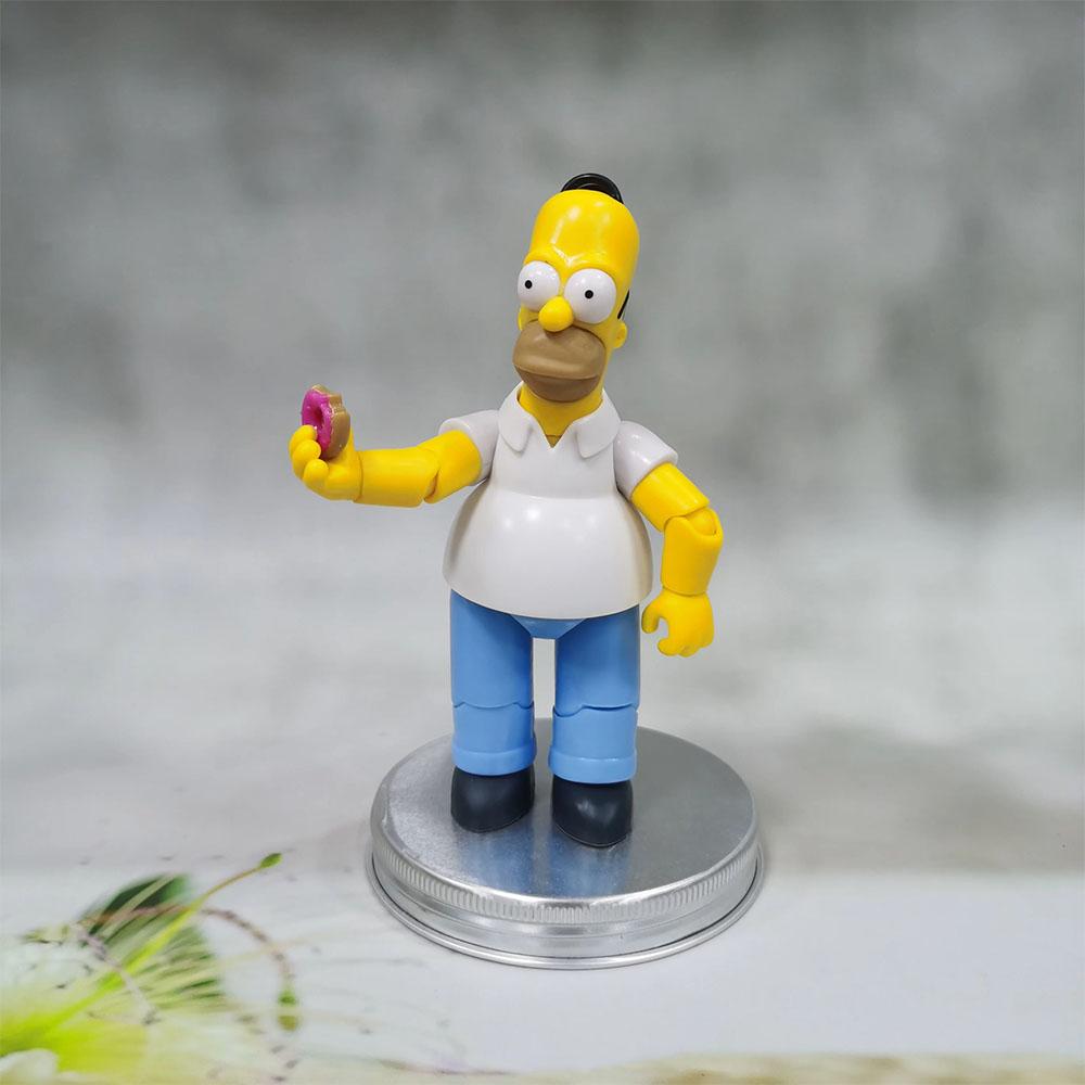 Television Anime Simpsonses Family Homer Bart JOJO Marge Lisa JAKKS Action Figure Toys Collection Dolls Model Gifts