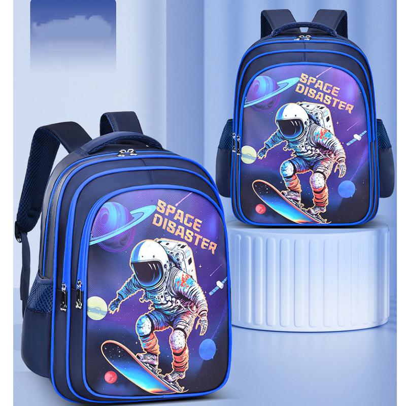 Новая модная маленькая школьная сумка «Космический астронавт», многослойная водонепроницаемая детская школьная сумка большой емкости с принтом, рюкзак