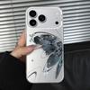 Синие чернила цвет бабочки серебряный корпус для Apple 11/11/11 pro чехол для мобильного телефона 11promax11/11/11X