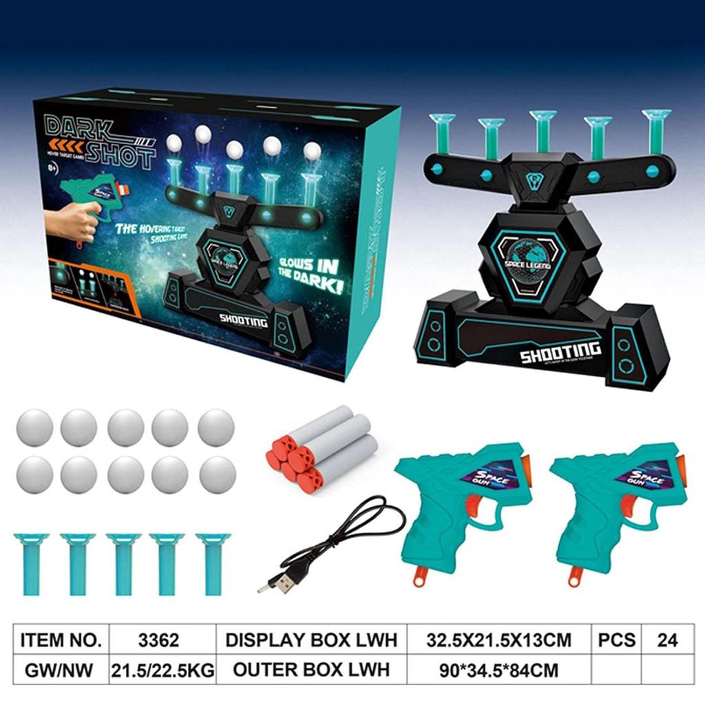 Shooting Floating Target Game, Electronic Floating Target Practice Toy, Foam Dart -, Space - Toy For Adults And Kids (with USB)