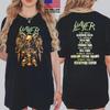 Slayer Прощальный Тур 2025 Мерч Искусство Черепного Трона С Датами Тура Двусторонняя Футболка Унисекс