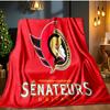 Senators Flannel Blanket, Use for Birthday/Holiday Gift, Soft Blanket for Sofa/Bed/Camping/Office/Tourism Use,All Seasons