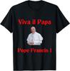 Футболка Папы Франциска Viva il Papa Черная Унисекс S-5XL Унисекс Футболка