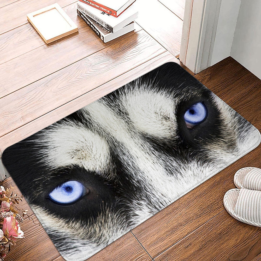 Нескользящий замшевый коврик для ванной для гостиной, спальни, домашний коврик с изображением совы, кошачий глаз, кухонный коврик, коврик для комнаты с животным узором