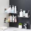 Bathroom Metal Shelf Storage Rack Stainless Steel Punch-Free Corner Kitchen Fitted Wall Hanging Basket Storage Organizer Rack