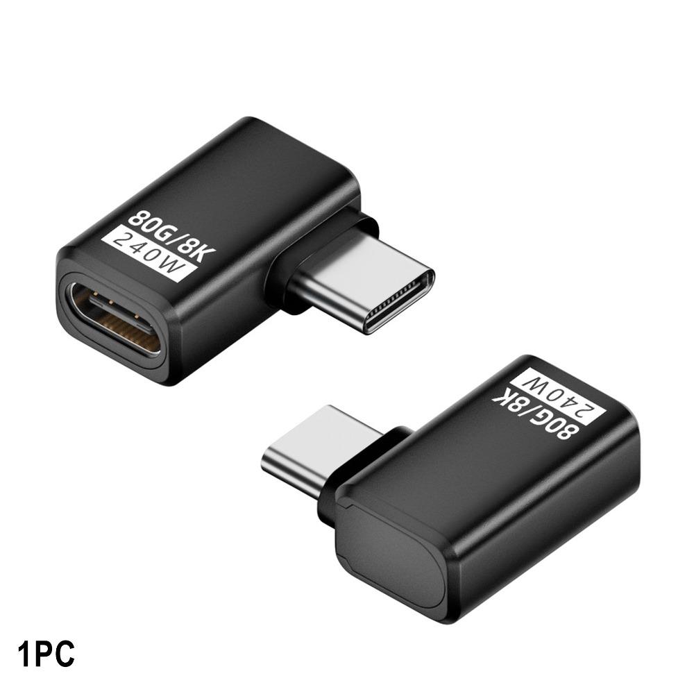 240 Вт Type-C Конвертер 80 Гбит/с 8K 60 Гц USB4 Адаптер Передача Данных Штекер на Розетку USB-C Удлинительный Разъем Мобильный Телефон