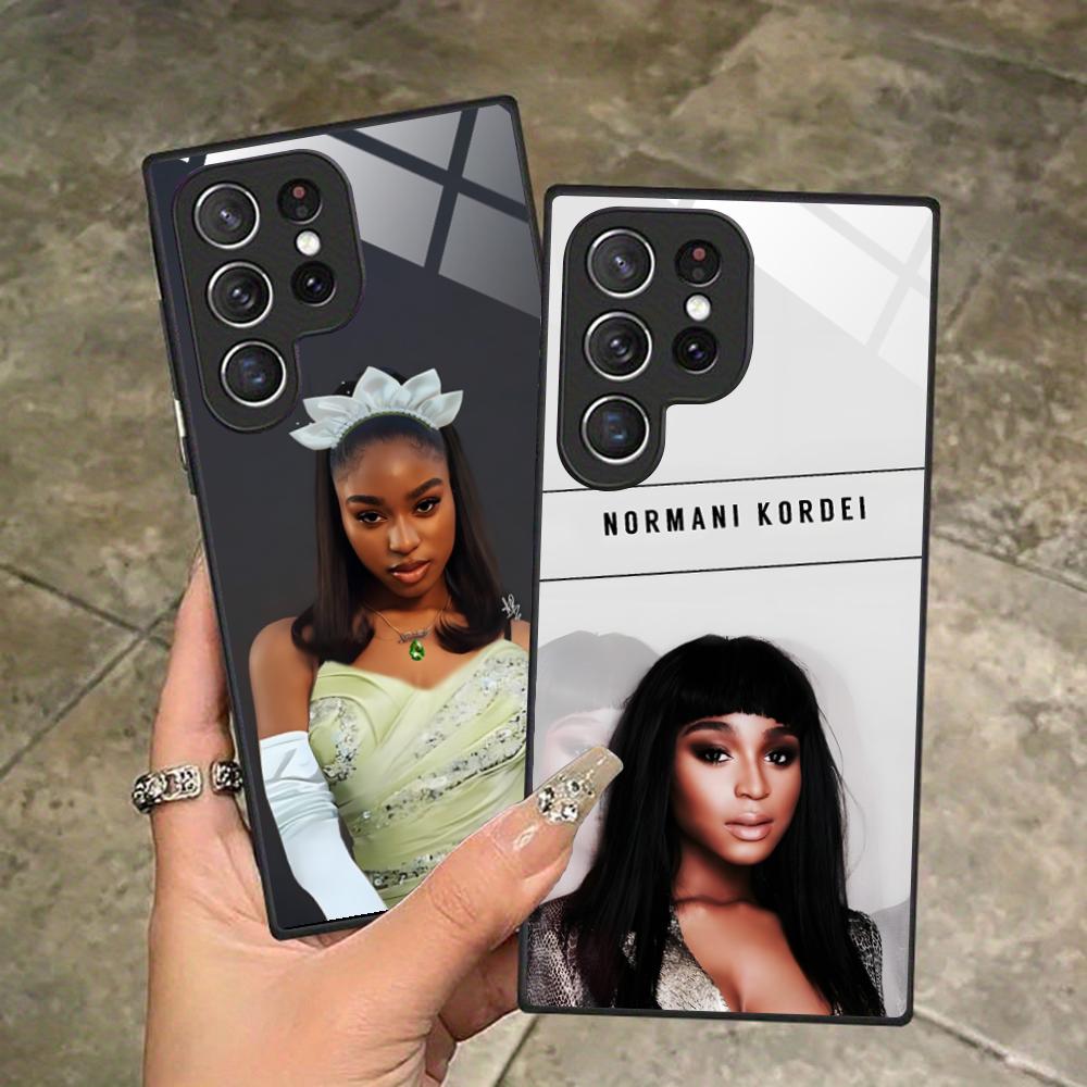 Стеклянный чехол для мобильного телефона Normani Kordei для Samsung Galaxy S26 S25 S24 S23 S22 S21 S20 Note20 Plus FE Ultra Цветной чехол