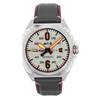 Bell X-1 Machbuster Desert Khaki Leather Strap Light Grey Dial Automatic AV-4115-07 Men's Watch