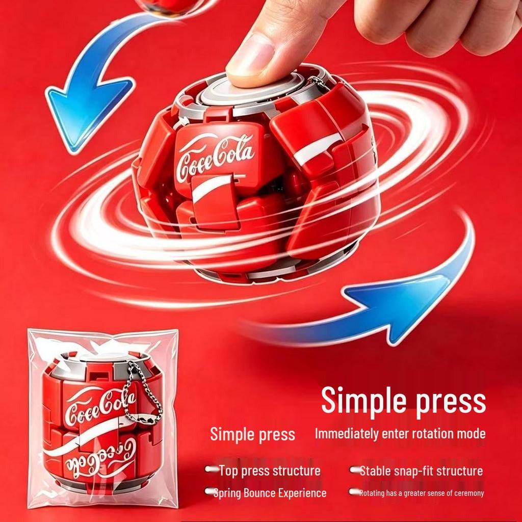 Creative Cola Fidget Spinner: Decompression Drink Ball, Fun Squeeze Toy for Stress Relief