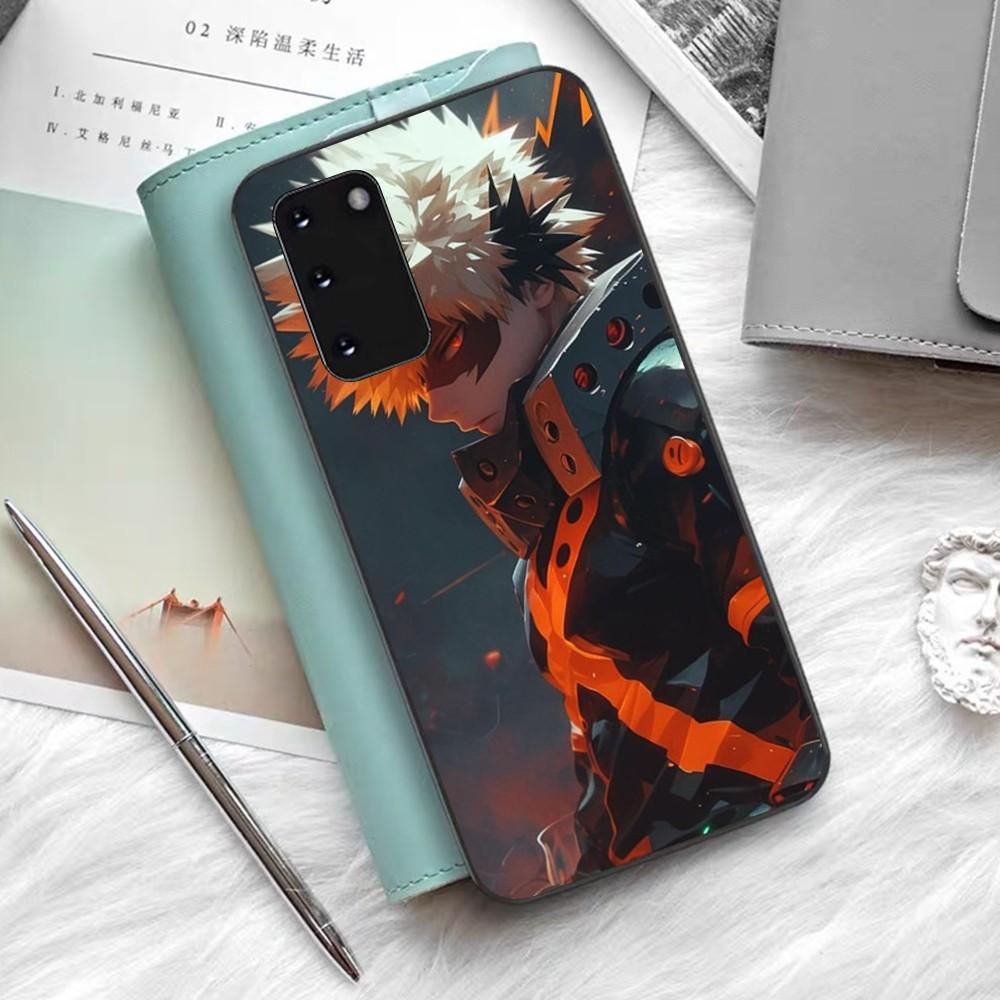 Cartoon B-Bakugo K-Katsuki Phone Case Silicone PC+TPU For Samsung S10 20 30 22 23 24 Plus Lite Ultra Cover