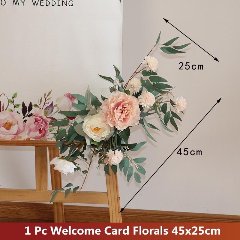 Креативный знак, угловой цветочный декор, свадебный цветочный реквизит, приветственная открытка, цветочная гирлянда, букет цветов