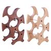 Convenient Wood Wine Storage Holder Stable Wine Bottle Rack 4 Slots Storage Stand Holder for Dining Room Decors
