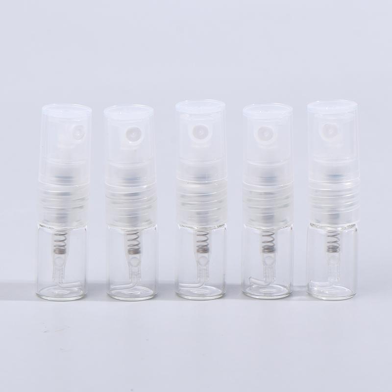 5 шт. 1 мл портативный стеклянный флакон для духов с распылителем многоразового использования с прямой подачей дозатор образцов пресс для тонкого распыления