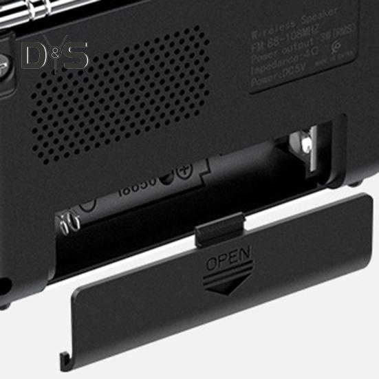 Portable Radio Bluetooth-compatible Speaker Digital Display Battery Operated AM/FM Radio Handheld Wireless Speaker