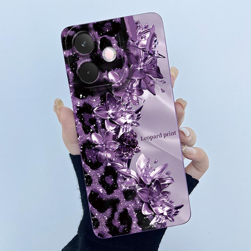 Чехол для телефона Oppo A5 Pro 5G Милый чехол-задняя крышка с пандой для Oppo A 5 Pro 2025 Полная защита Мягкий жидкий силикон Противоударный корпус