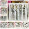 8Pcs/Set 13cm Tree Leaf Gingko DIY Layering Stencils Painting Scrapbook Coloring Embossing Album Decorative Template