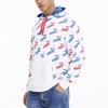 Puma Пуловер с капюшоном с усиленным логотипом и полным принтом, повседневная спортивная толстовка, мужская толстовка белого цвета 582795-62