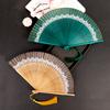 Women Folding Fans Performance Props Tassels Dance Party Show Chinese Style Art Craft Gift