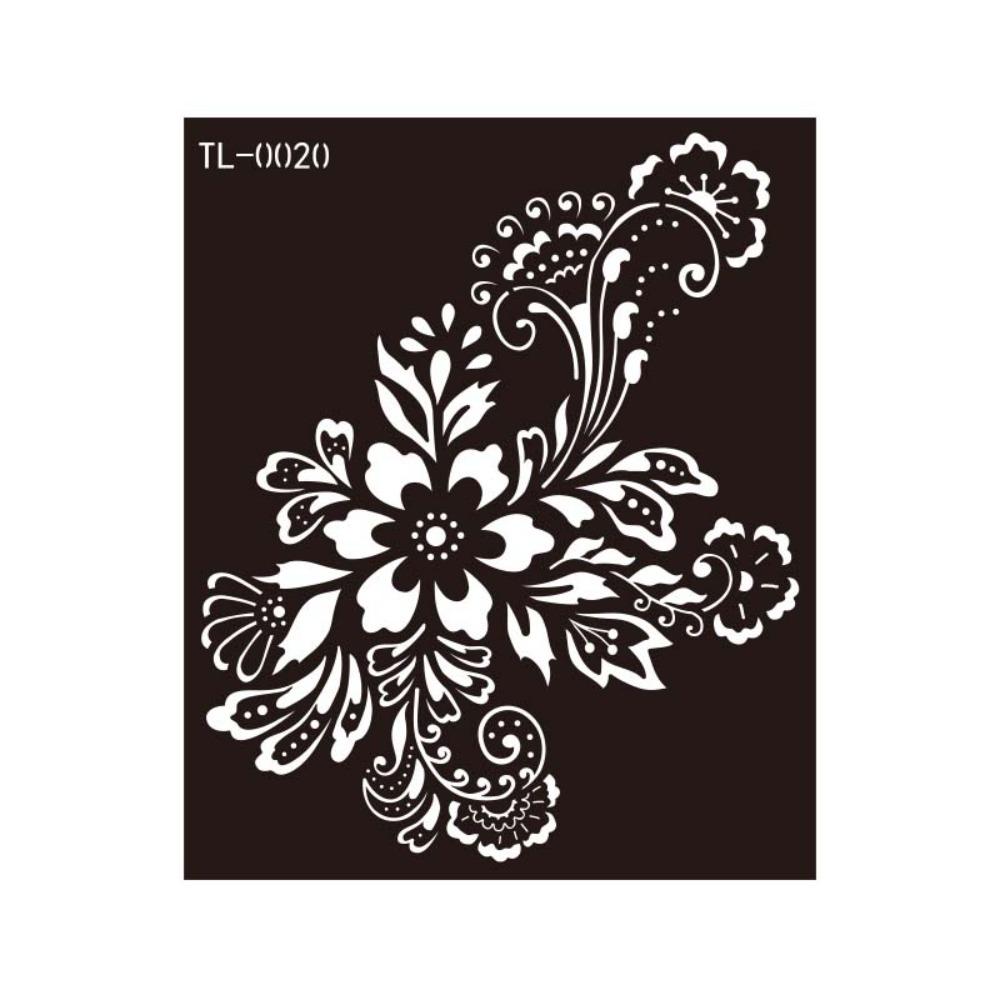 Mehndi Stickers Henna Tattoo Template Fake Tattoo Decals Body Art Sticker Men/Women