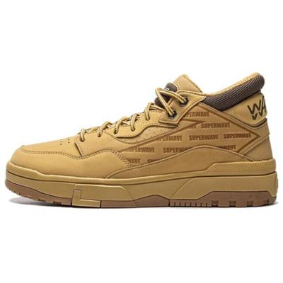 Li Ning Wave MID FLEECE Термозащитные Нескользящие Средние Кеды для Скейтборда Мужские Коричневые AGCU419-1
