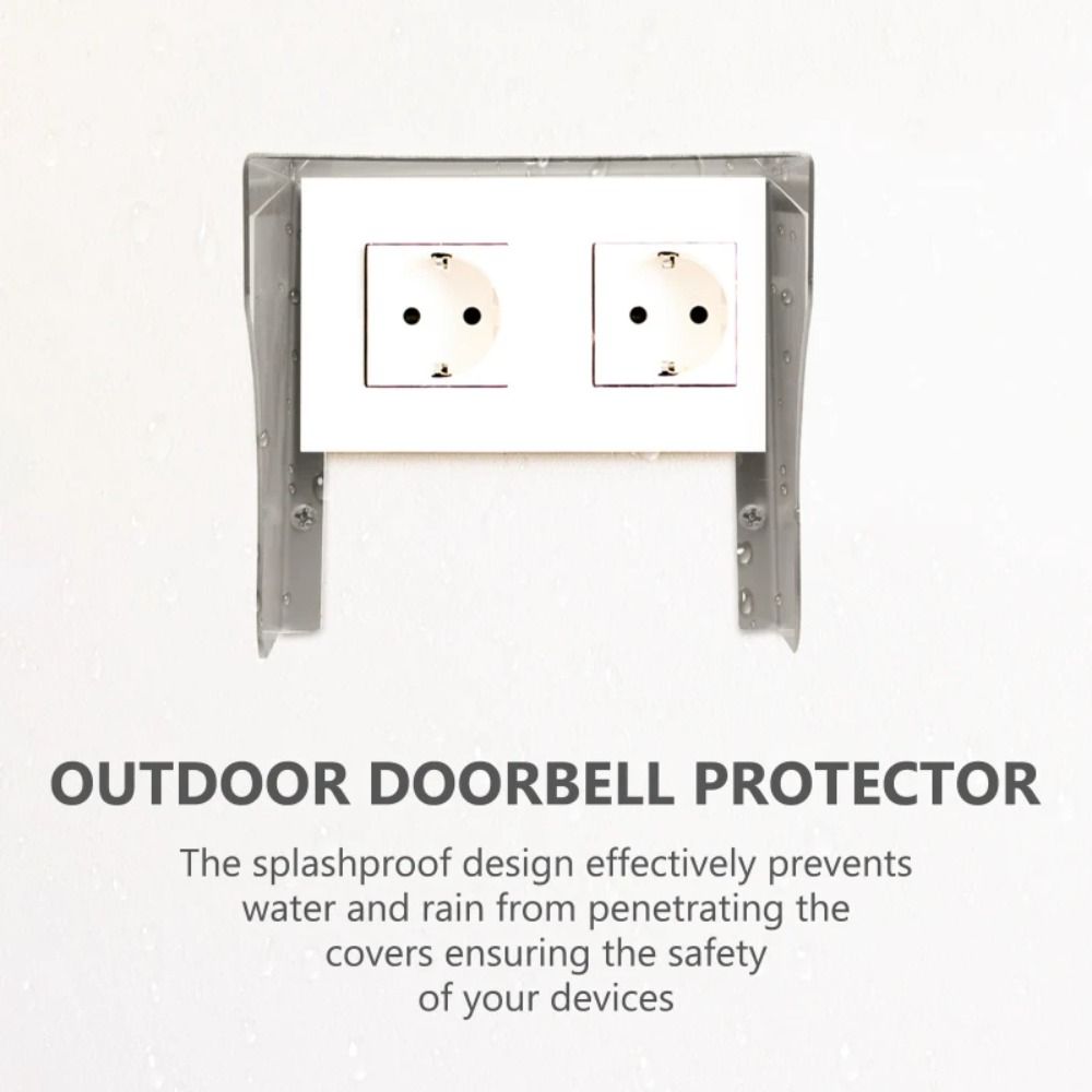 Stainless Steel Doorbell Rain Cover 12.5-50cm Length Outdoor Switch Protection Charging Station