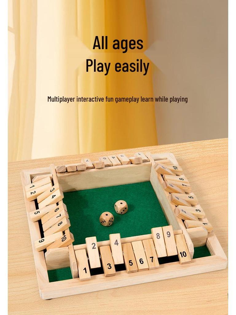 Детская карточная игра с перекидыванием чисел: Образовательные, Развлекательные, Четырехсторонние настольные и реквизит для питьевой игры для вечеринок