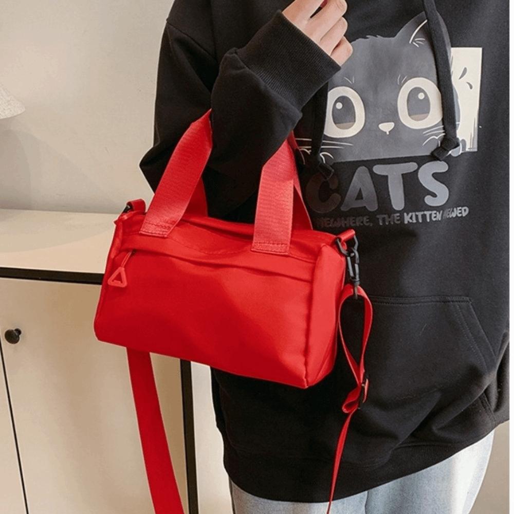 Korea Style Adjustable Strap Nyl Crossbody Bag Large Capacity Multi Pocket Small Gym Bags Canvas Waterproof Tote Bag Travel