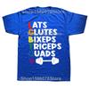 LGBTQ Gym T Shirt Last Glutes Biceps Triceps Lgbt Humor Gym Lovers Tee Tops EU Size 100% Cotton Casual Y2k T-shirt