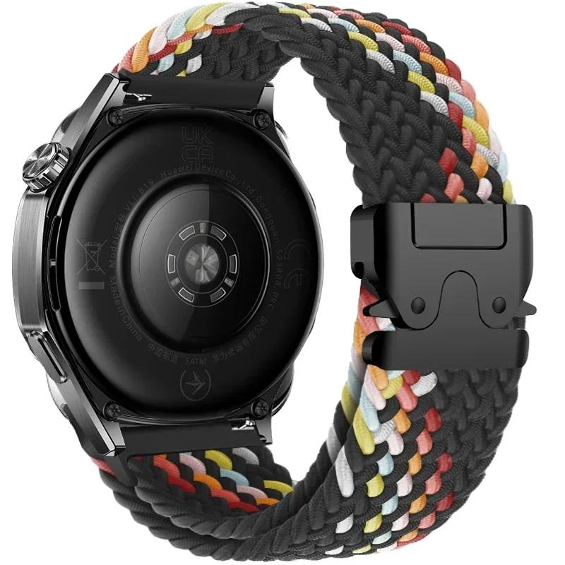Плетеный браслет Solo Loop Для Huawei Watch GT5/4/3Pro 46 мм 4/3 Pro Huawei Ultimate Band Для Amazfit Balance GTR 4/3/2 47 мм