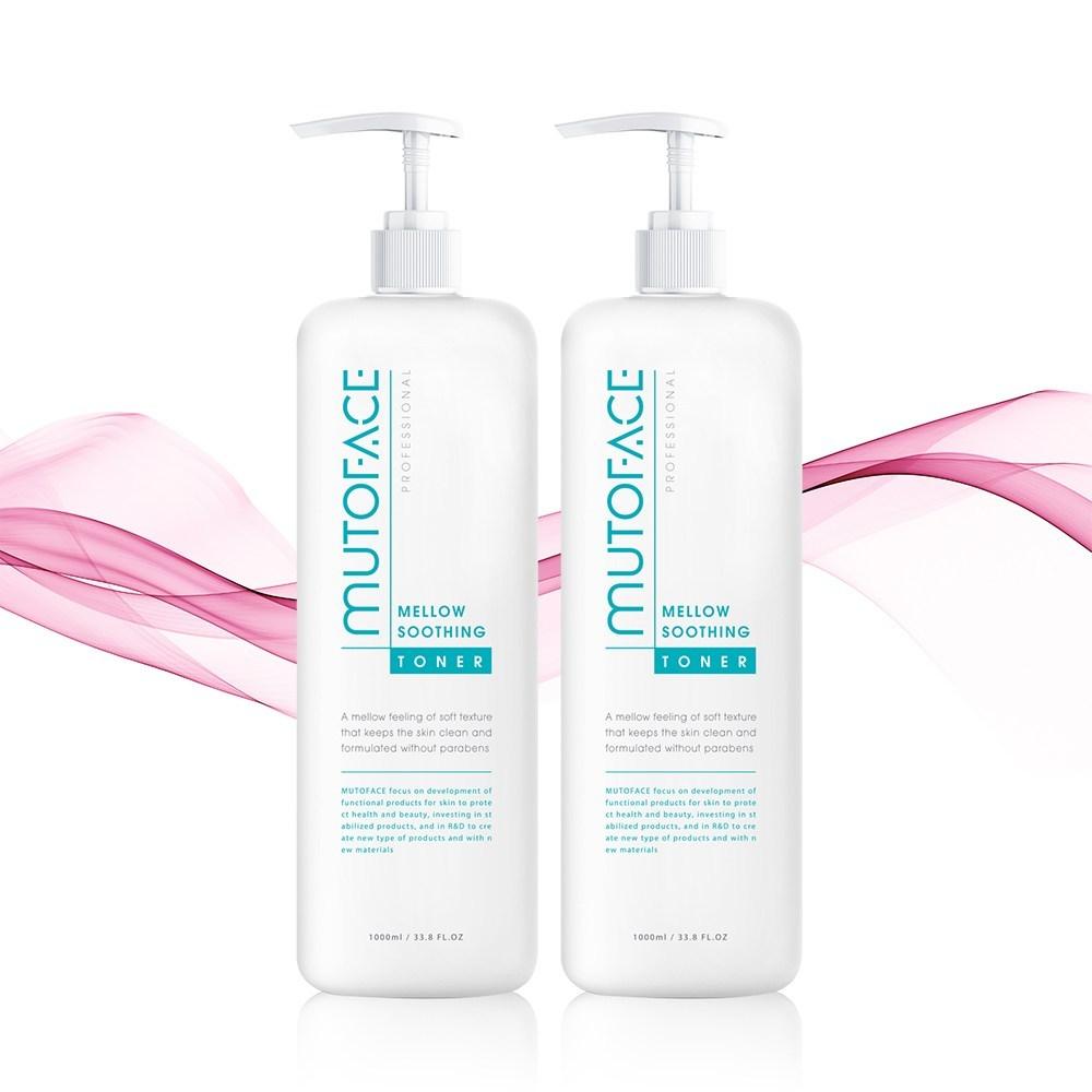 [1+1]Mutoface Dermatology, большой емкости, безалкогольный, растительный, лавандовый, мягкий, успокаивающий тоник для кожи, 1000 мл, 1 л, 2 шт.
