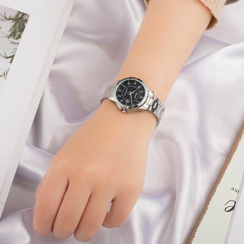 Casio Серия STANDARD, простые, модные, для бизнеса и повседневного ношения, классические стрелки, римская шкала, отображение даты, водонепроницаемые, кварцевый механизм, MTP-V004D-1B
