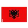 Флаг Албании – 90 x 150 см – Прочный полиэстер – 2 металлических люверса – Для использования в помещении / на улице –
